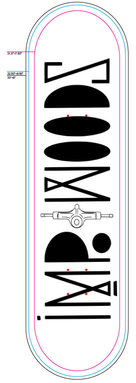 Skateboard - deck skateboardingowy Streets 8.25" Skateboard - deck skateboardingowy Streets 8.25"