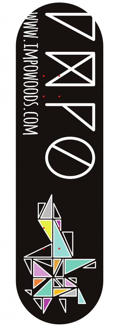 Skateboard - deck Rok Wojownika black 8.0" Skateboard - deck Rok Wojownika black 8.0"