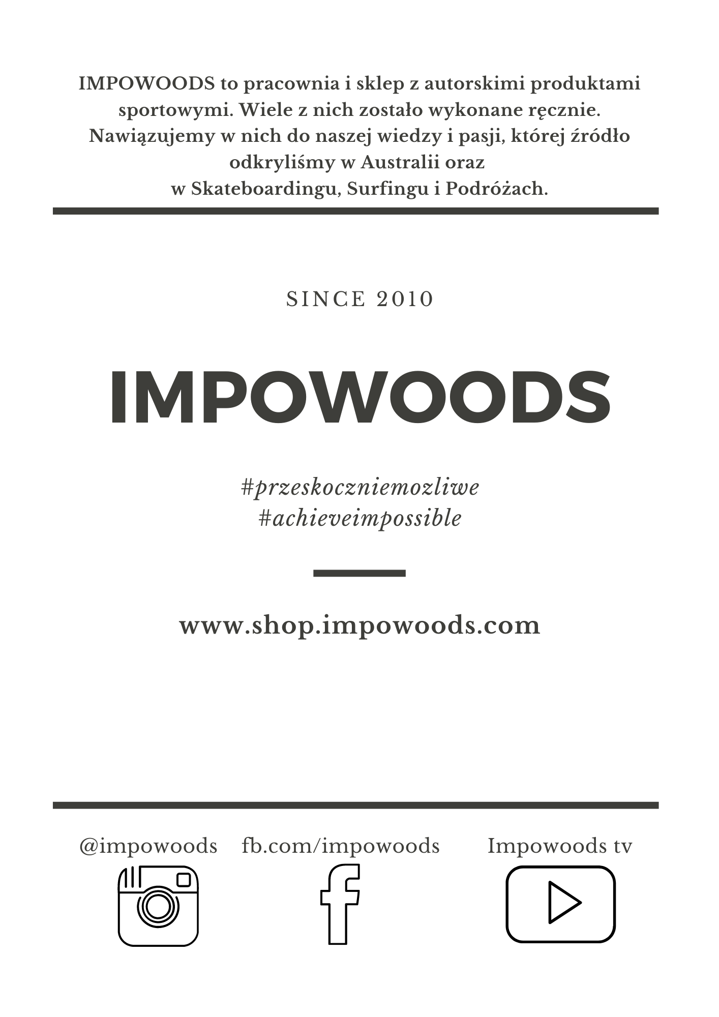 Impowoods - workshop & skateshop